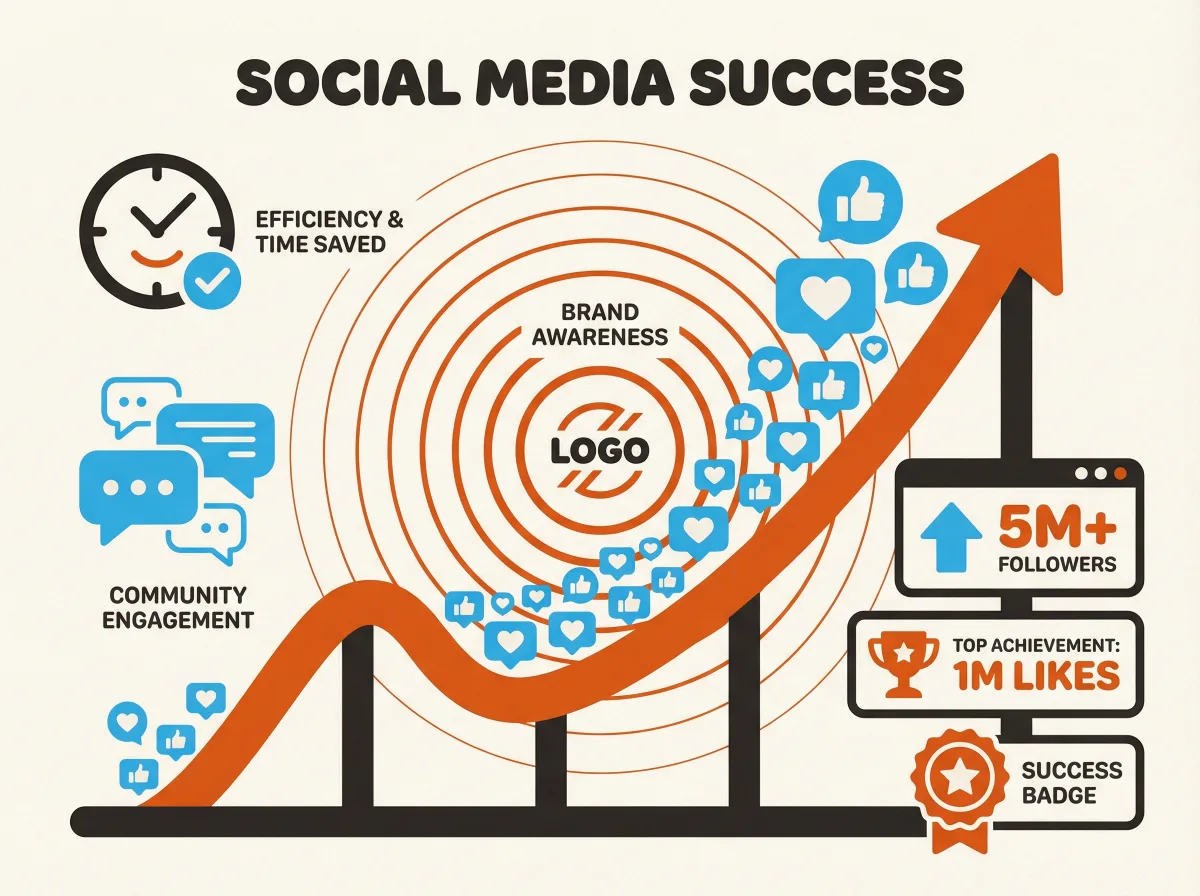 Bénéfices community management - croissance abonnés, engagement, temps gagné
