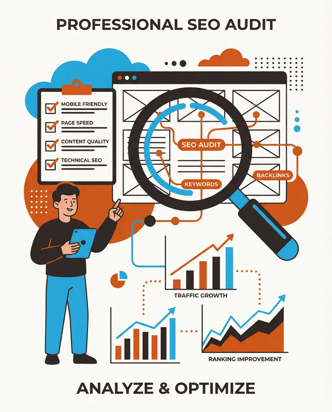 Diagnostic seo - analyse complète de site web par bumtech
