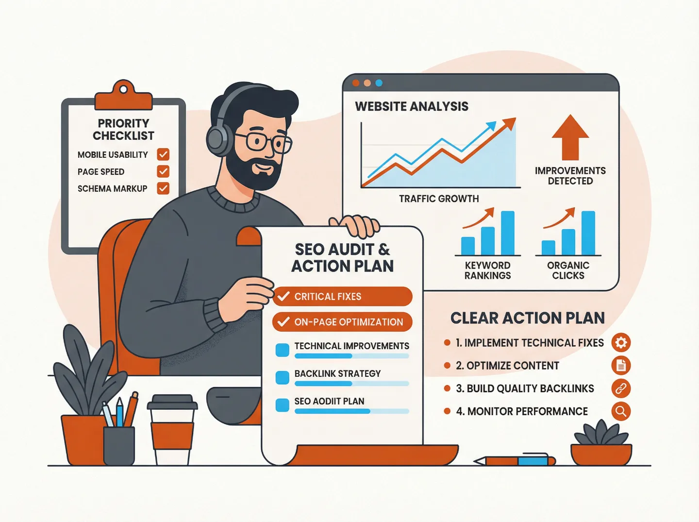 Diagnostic seo - rapport d'analyse et plan d'action