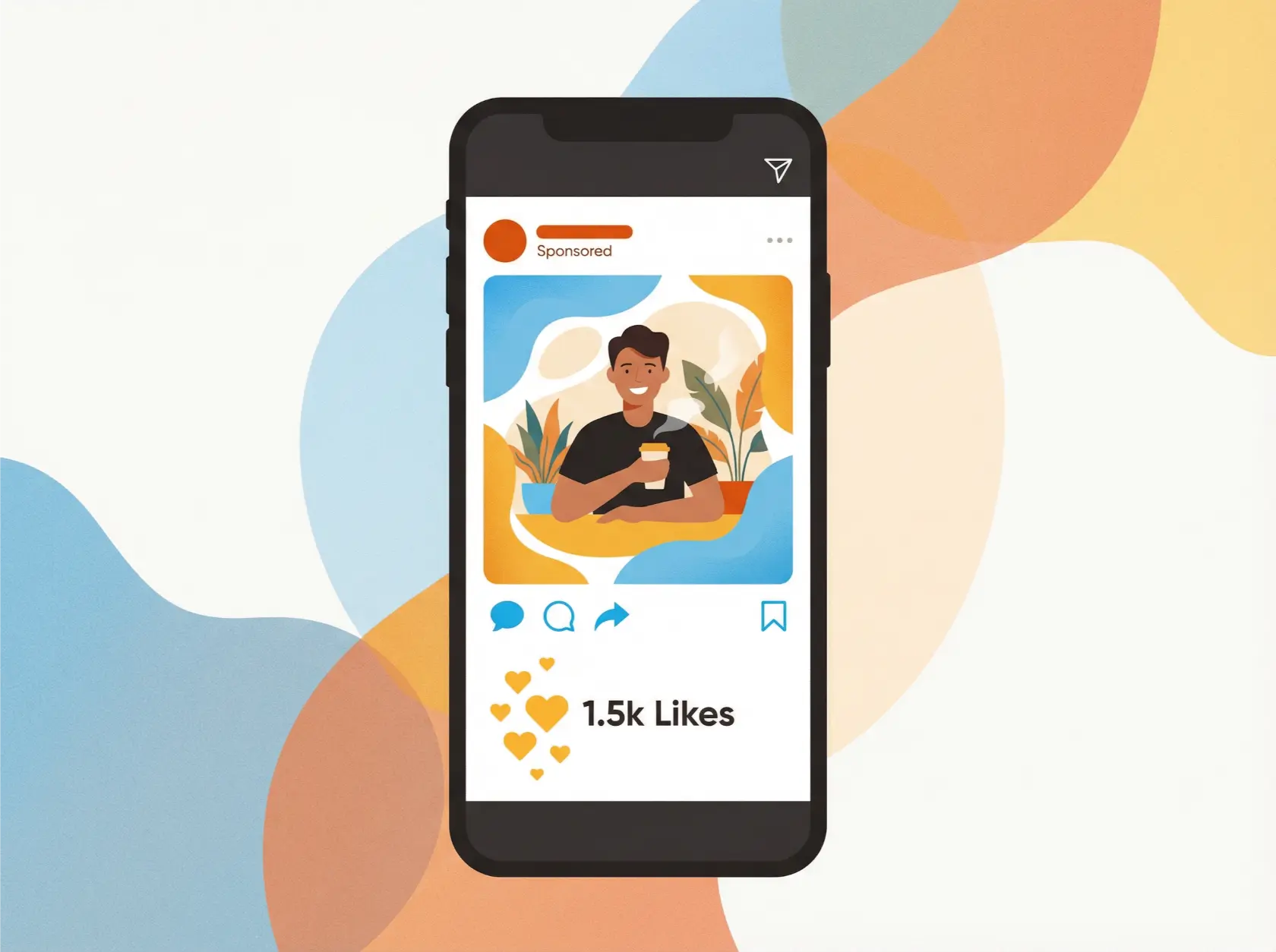 Publicité facebook et instagram avec visuels attractifs