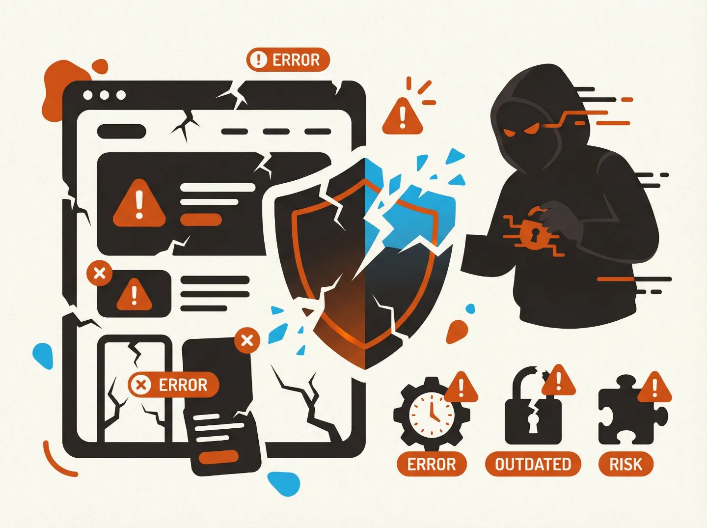 Site web non maintenu - risques sécurité et piratage