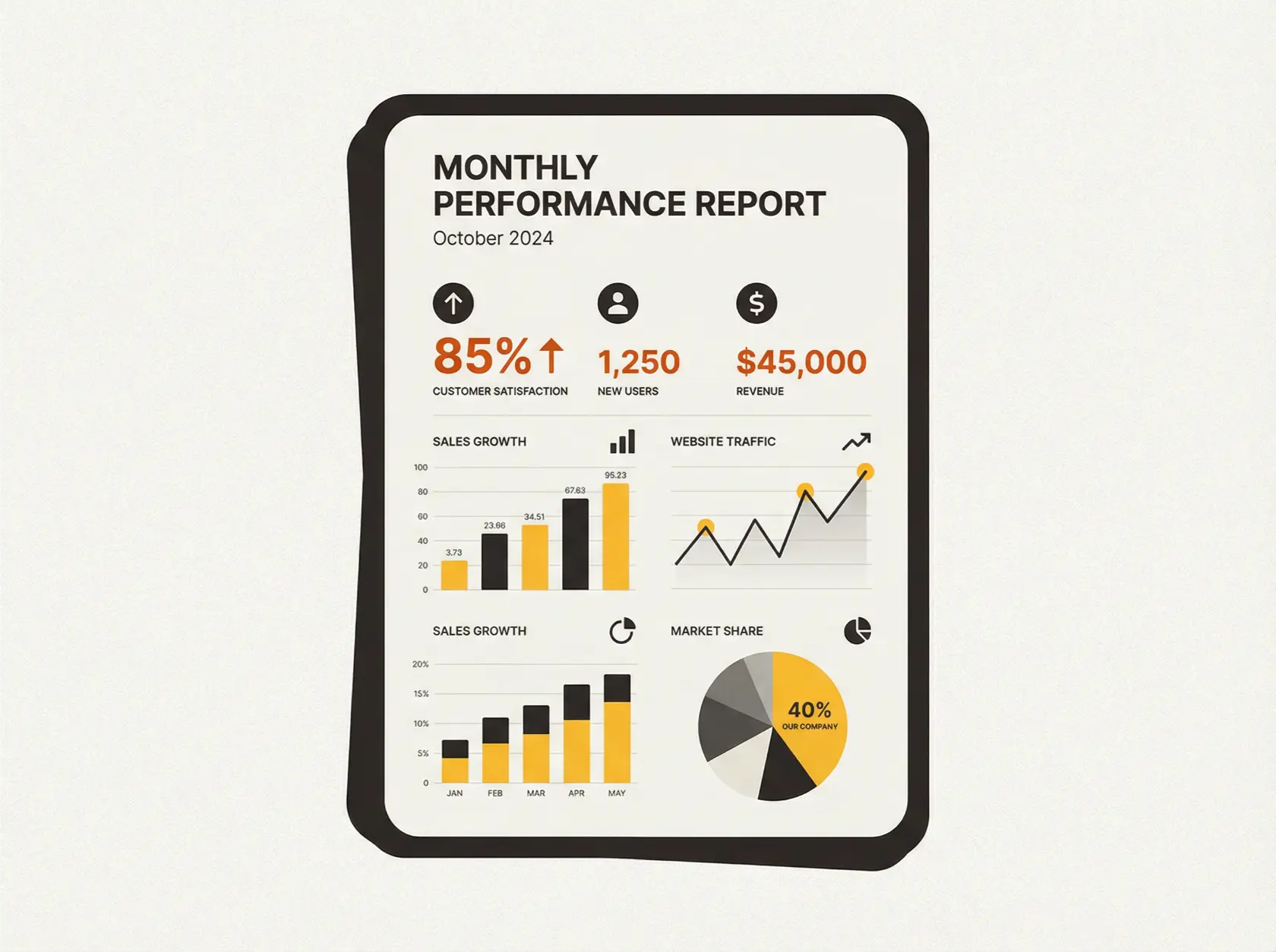 Rapport seo mensuel avec positions et trafic