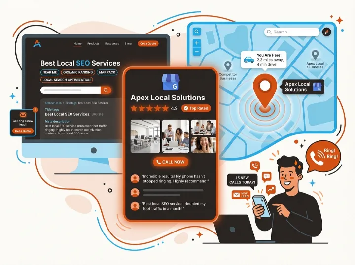 Référencement local - fiche google optimisée et seo local