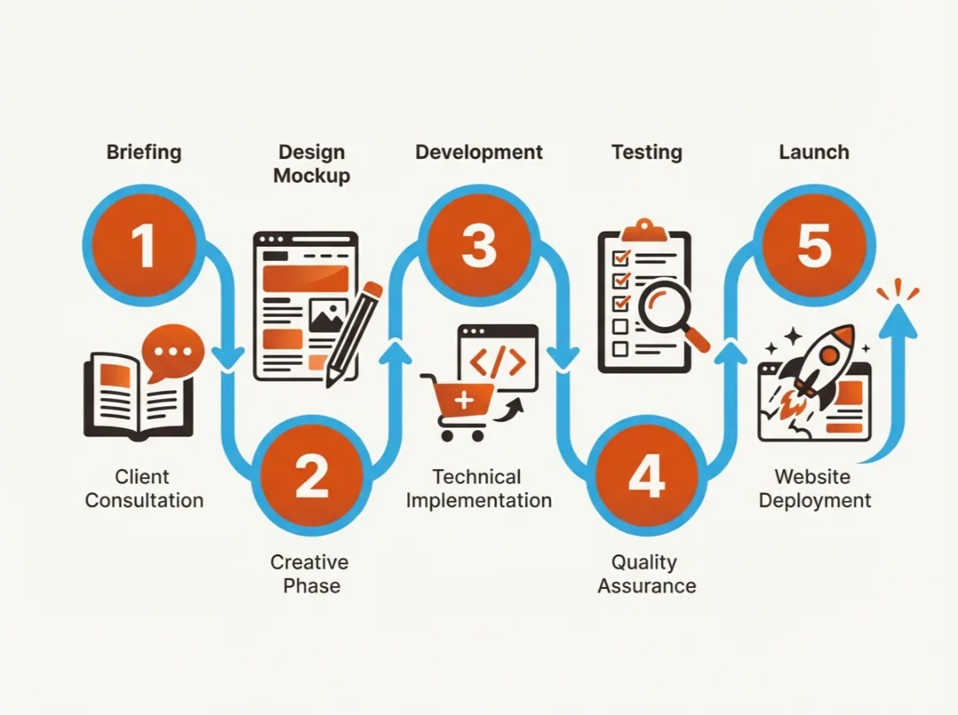 Les 5 étapes de création d'un site e-commerce par bumtech - du briefing au lancement