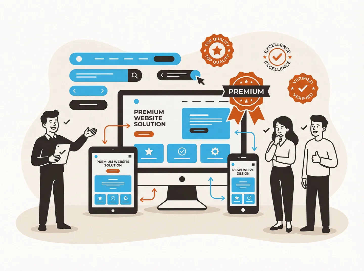 Site vitrine premium - design moderne et professionnel