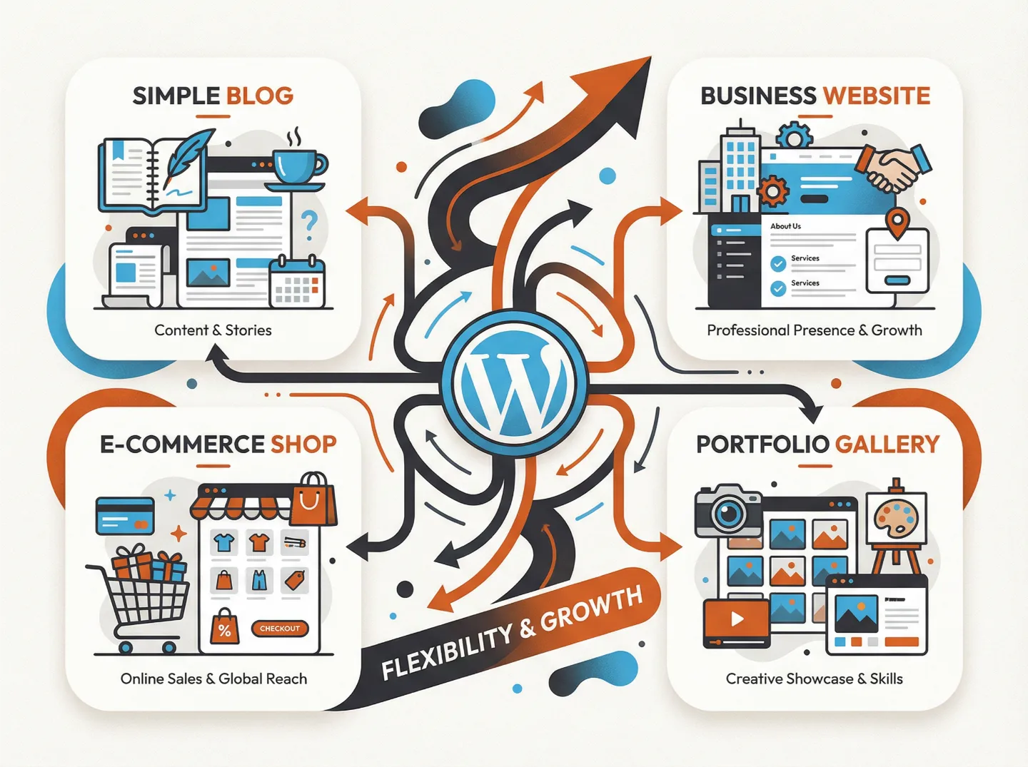 Flexibilité et évolutivité d'un site wordpress