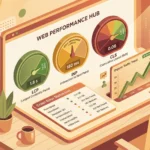 Tableau de bord d'audit technique seo montrant les core web vitals, le score de sante et les erreurs d'indexation - illustration warm modern bumtech 2026